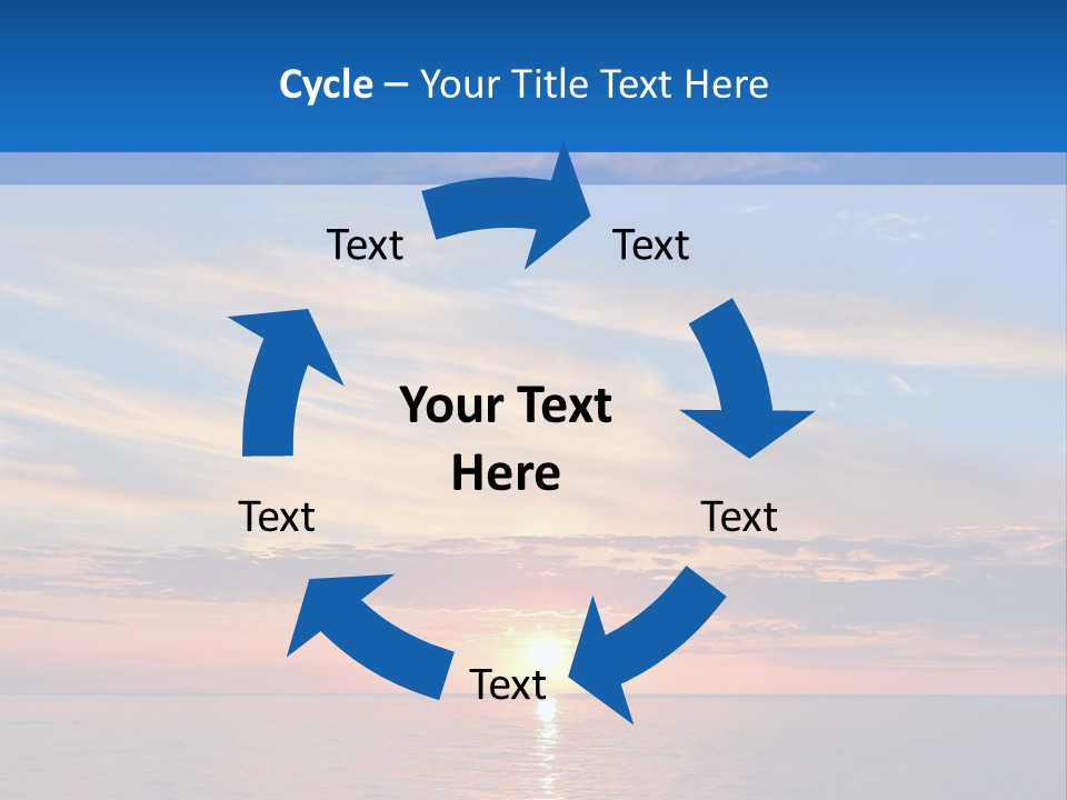 The Sun Is Setting Over The Ocean Powerpoint Template PowerPoint Template