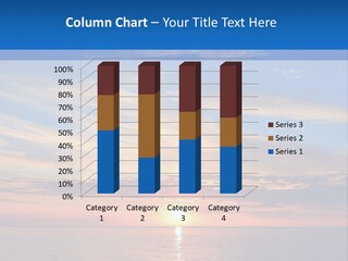 The Sun Is Setting Over The Ocean Powerpoint Template PowerPoint Template