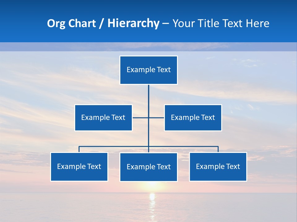 The Sun Is Setting Over The Ocean Powerpoint Template PowerPoint Template
