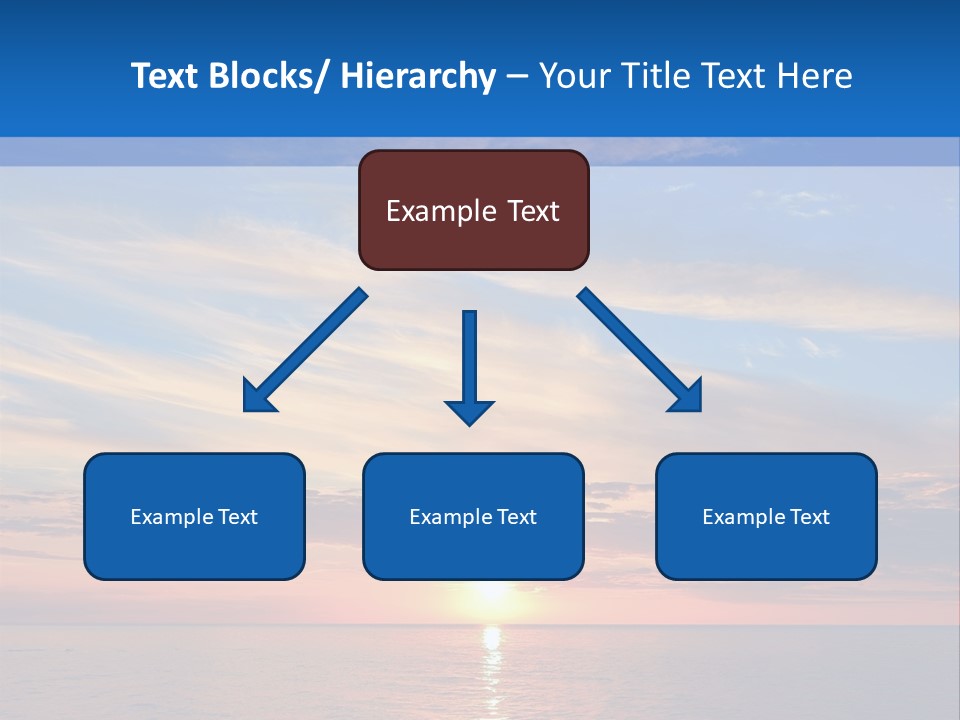 The Sun Is Setting Over The Ocean Powerpoint Template PowerPoint Template