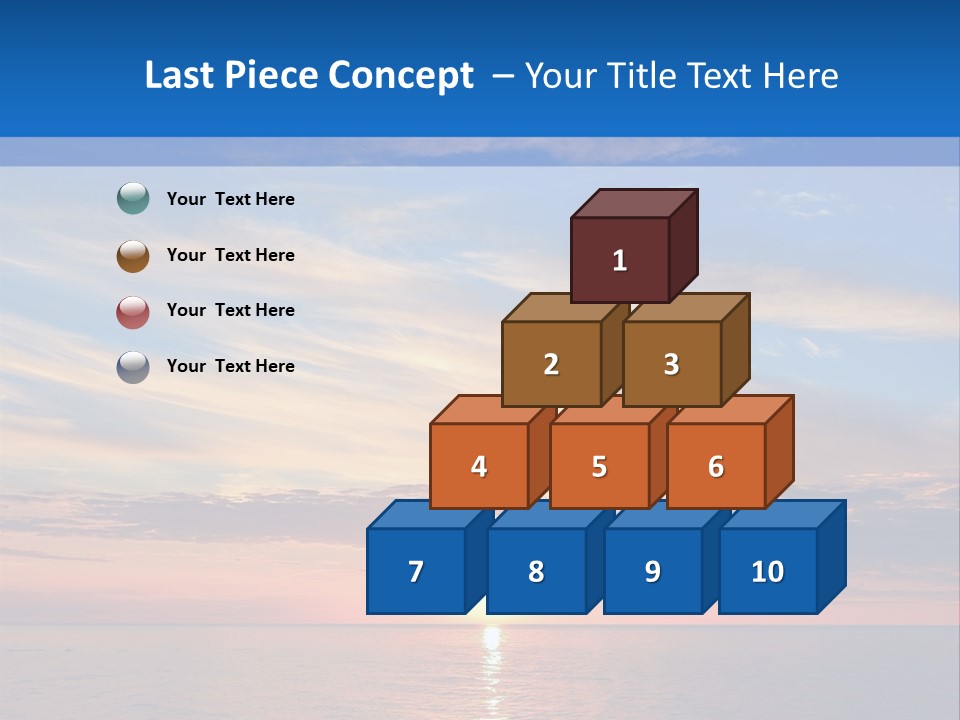 The Sun Is Setting Over The Ocean Powerpoint Template PowerPoint Template