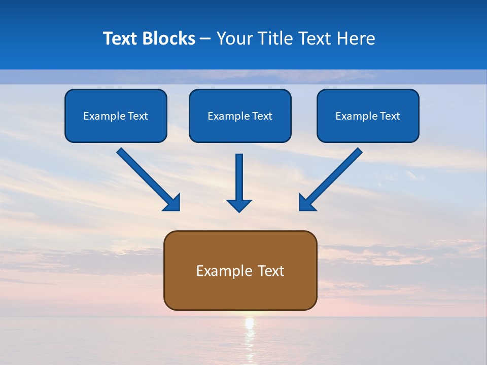 The Sun Is Setting Over The Ocean Powerpoint Template PowerPoint Template