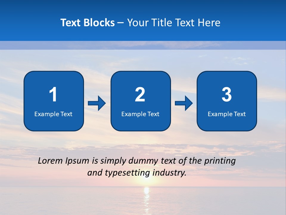 The Sun Is Setting Over The Ocean Powerpoint Template PowerPoint Template
