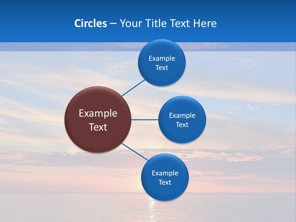 The Sun Is Setting Over The Ocean Powerpoint Template PowerPoint Template