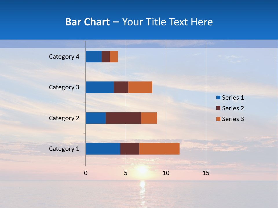 The Sun Is Setting Over The Ocean Powerpoint Template PowerPoint Template