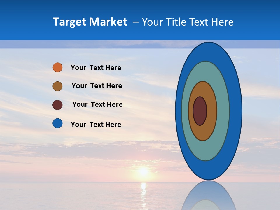 The Sun Is Setting Over The Ocean Powerpoint Template PowerPoint Template