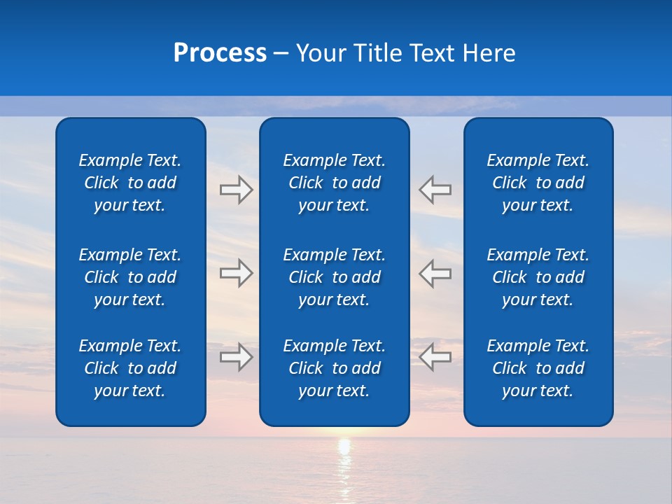 The Sun Is Setting Over The Ocean Powerpoint Template PowerPoint Template