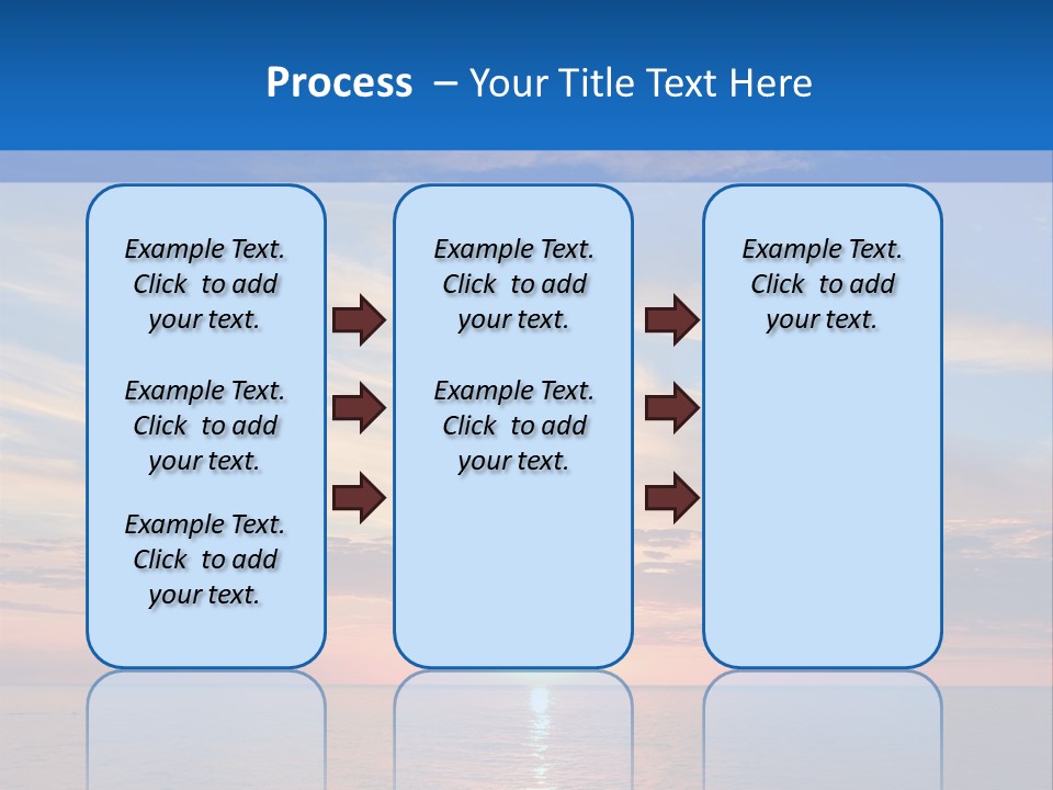 The Sun Is Setting Over The Ocean Powerpoint Template PowerPoint Template