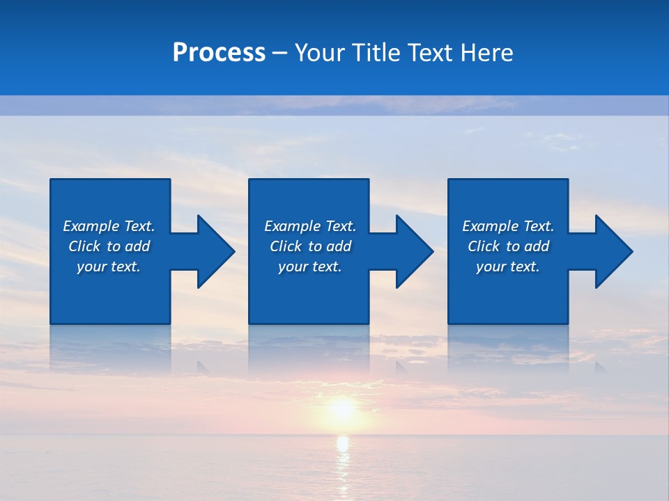 The Sun Is Setting Over The Ocean Powerpoint Template PowerPoint Template