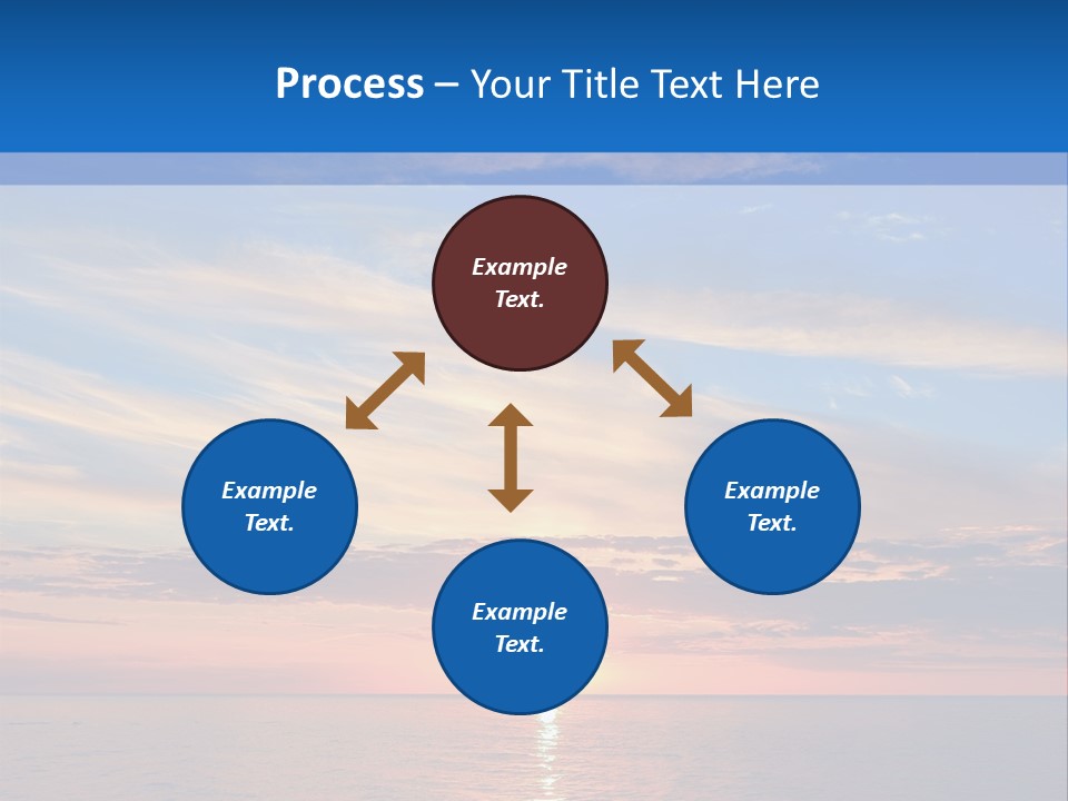 The Sun Is Setting Over The Ocean Powerpoint Template PowerPoint Template
