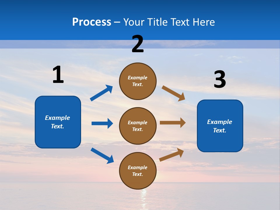 The Sun Is Setting Over The Ocean Powerpoint Template PowerPoint Template