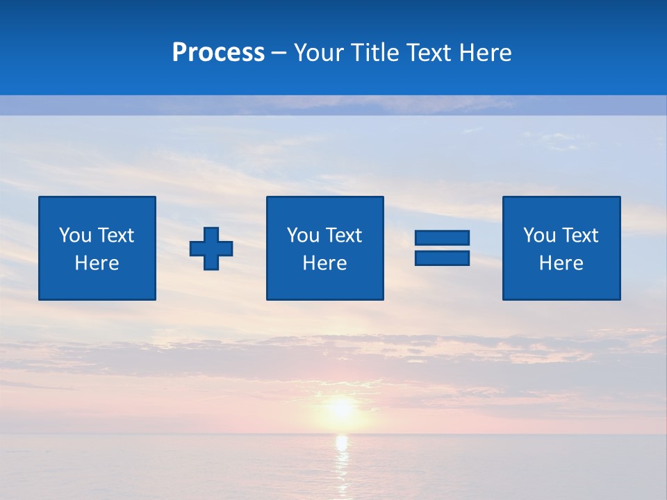 The Sun Is Setting Over The Ocean Powerpoint Template PowerPoint Template
