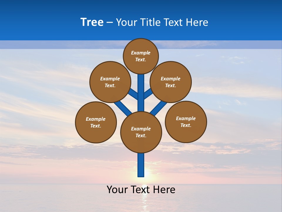 The Sun Is Setting Over The Ocean Powerpoint Template PowerPoint Template