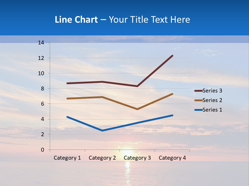 The Sun Is Setting Over The Ocean Powerpoint Template PowerPoint Template