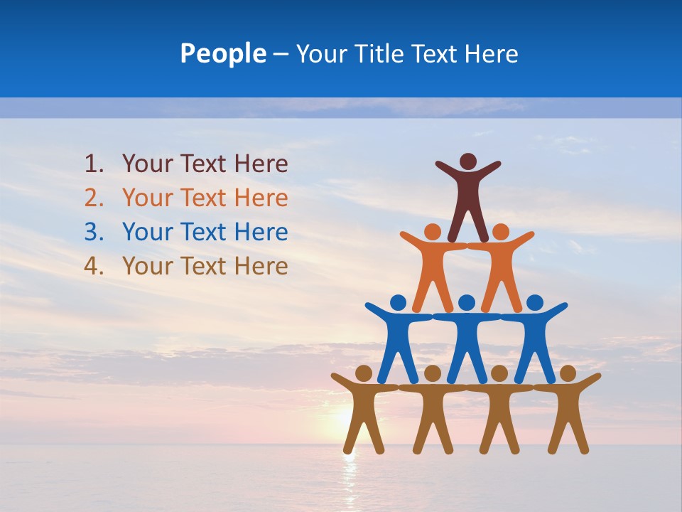 The Sun Is Setting Over The Ocean Powerpoint Template PowerPoint Template