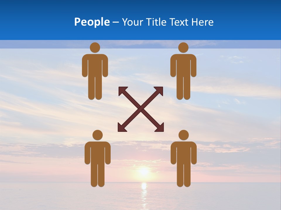 The Sun Is Setting Over The Ocean Powerpoint Template PowerPoint Template