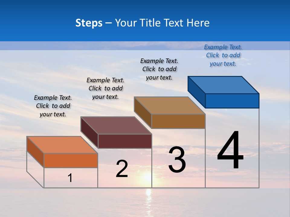 The Sun Is Setting Over The Ocean Powerpoint Template PowerPoint Template