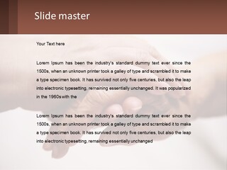 A Group Of People Holding Hands In A Circle PowerPoint Template