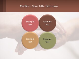 A Group Of People Holding Hands In A Circle PowerPoint Template