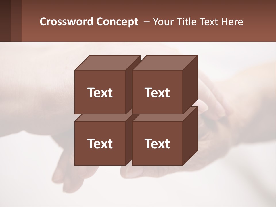 A Group Of People Holding Hands In A Circle PowerPoint Template