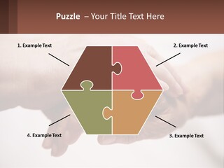 A Group Of People Holding Hands In A Circle PowerPoint Template