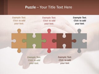 A Group Of People Holding Hands In A Circle PowerPoint Template