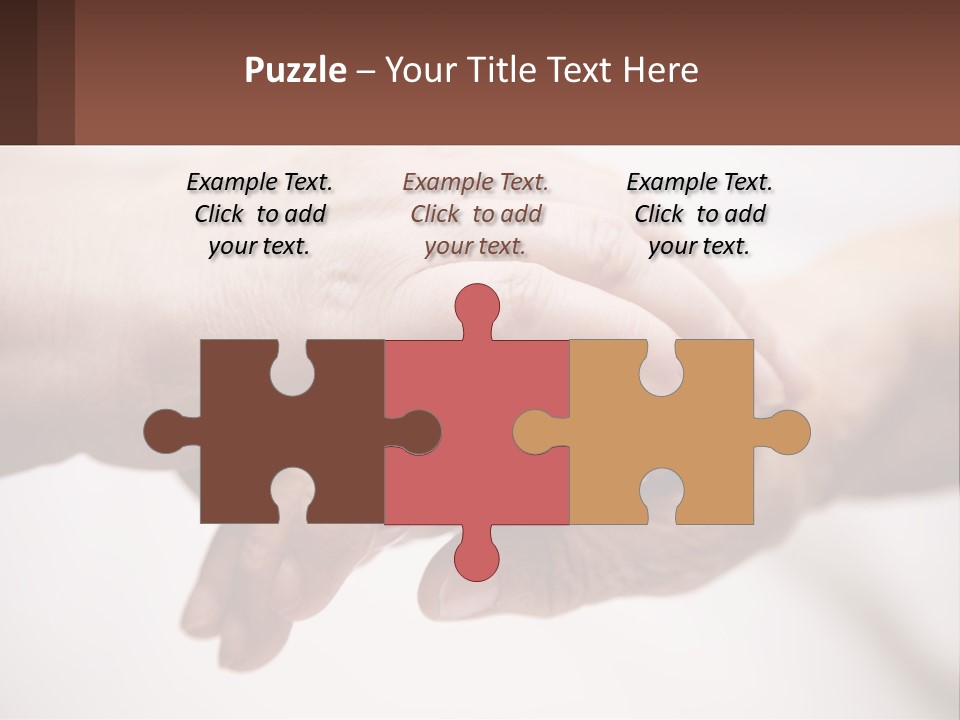 A Group Of People Holding Hands In A Circle PowerPoint Template