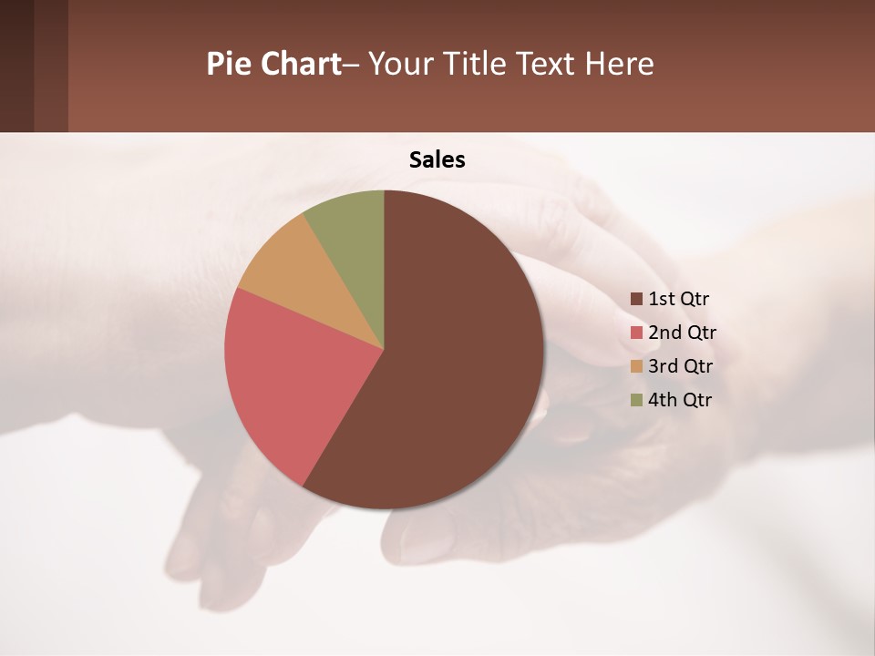 A Group Of People Holding Hands In A Circle PowerPoint Template