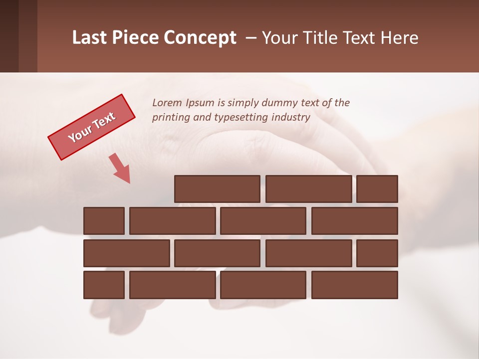 A Group Of People Holding Hands In A Circle PowerPoint Template