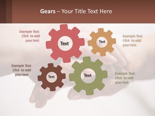 A Group Of People Holding Hands In A Circle PowerPoint Template