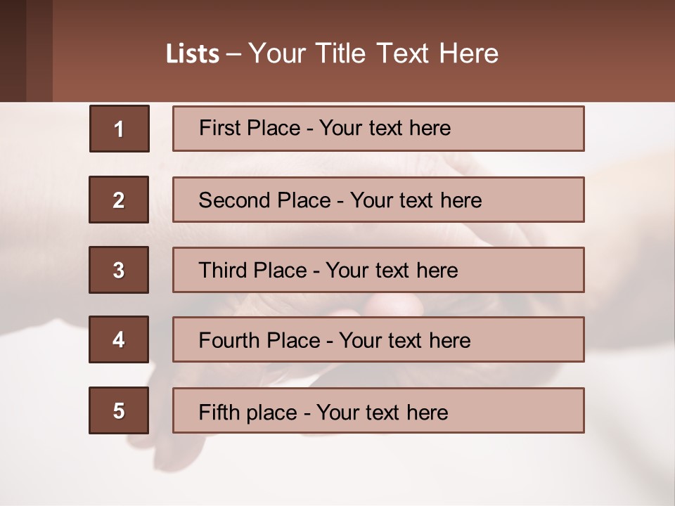 A Group Of People Holding Hands In A Circle PowerPoint Template
