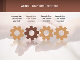 A Group Of People Holding Hands In A Circle PowerPoint Template