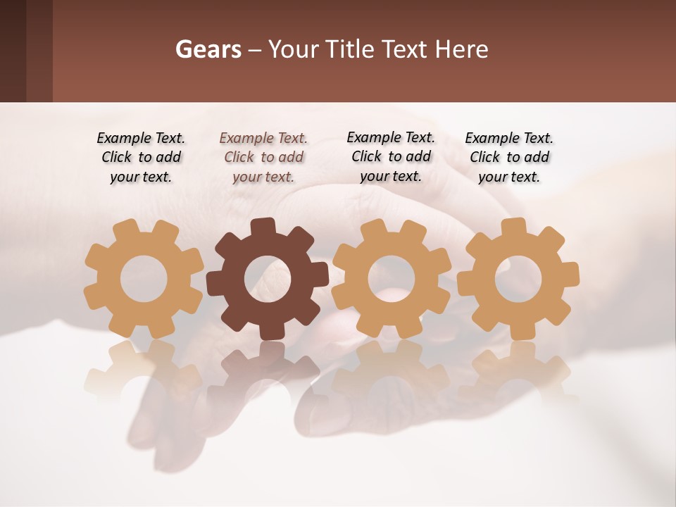 A Group Of People Holding Hands In A Circle PowerPoint Template