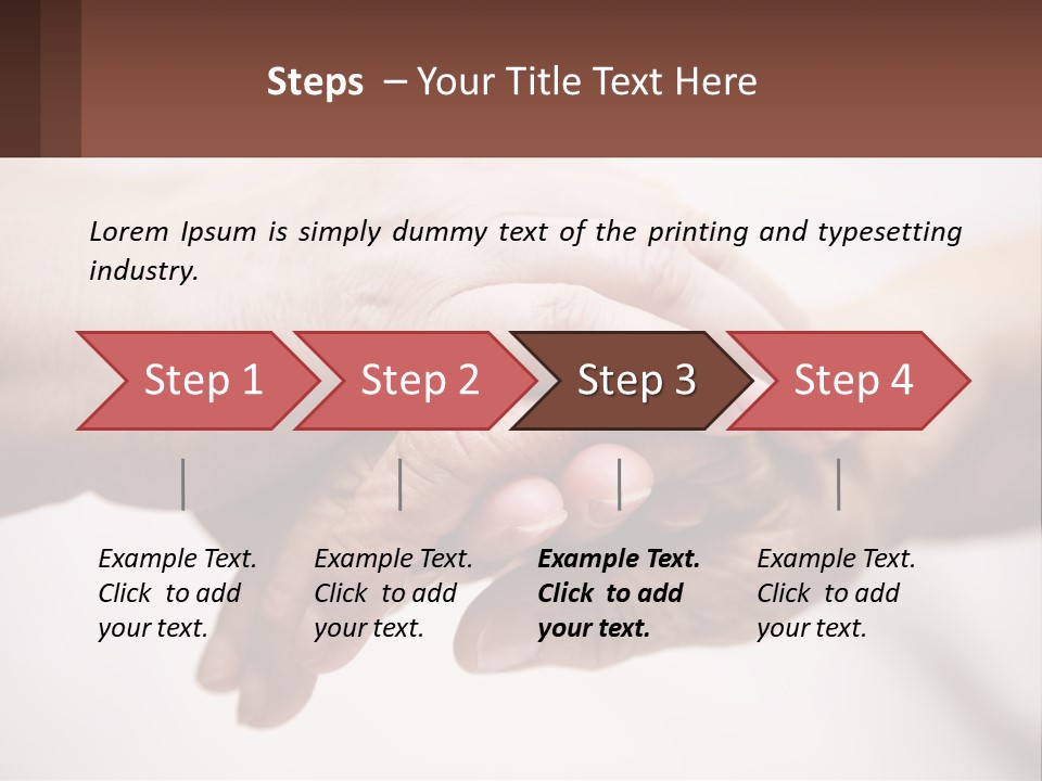 A Group Of People Holding Hands In A Circle PowerPoint Template
