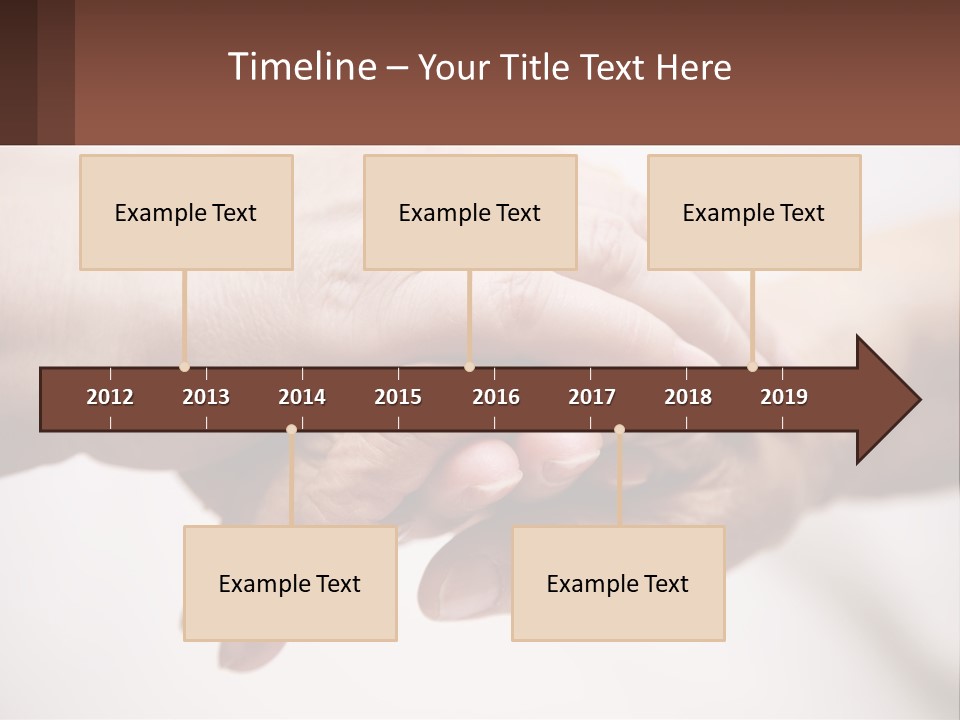 A Group Of People Holding Hands In A Circle PowerPoint Template