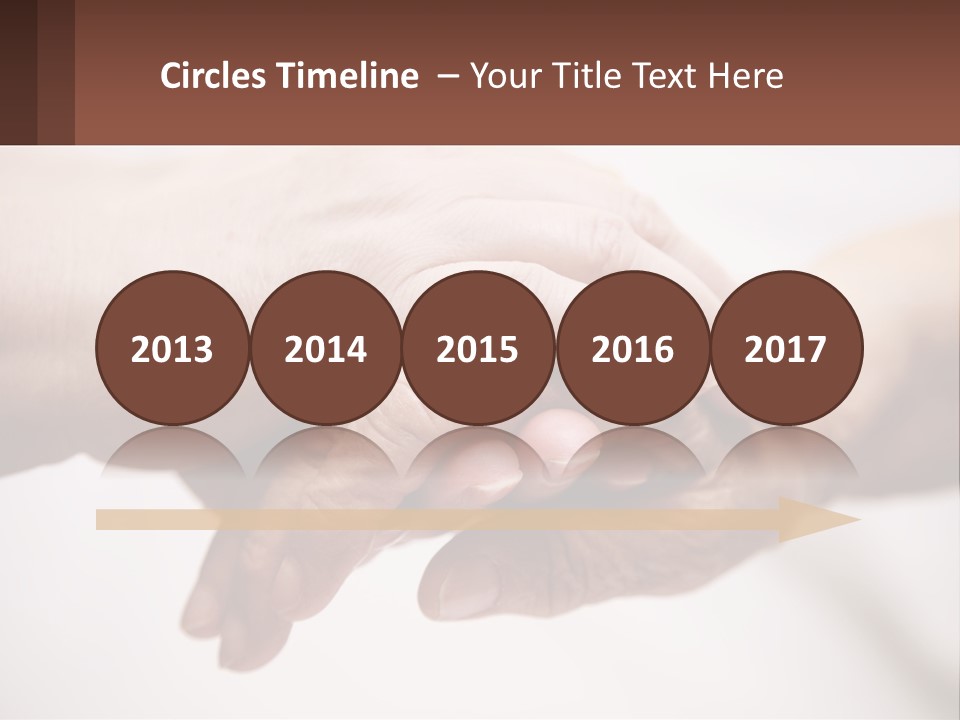 A Group Of People Holding Hands In A Circle PowerPoint Template