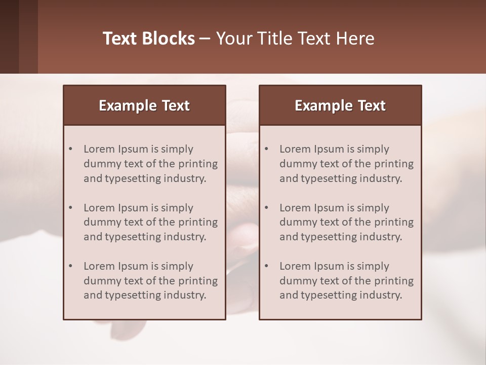 A Group Of People Holding Hands In A Circle PowerPoint Template