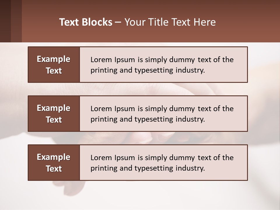 A Group Of People Holding Hands In A Circle PowerPoint Template