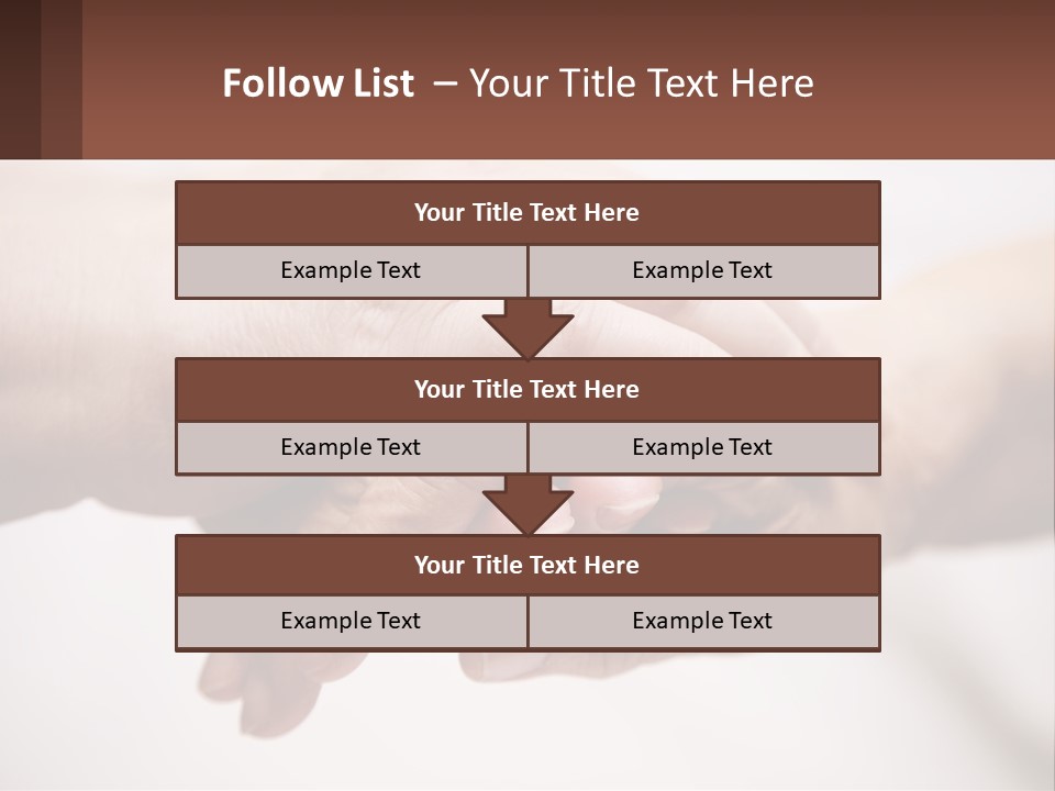 A Group Of People Holding Hands In A Circle PowerPoint Template