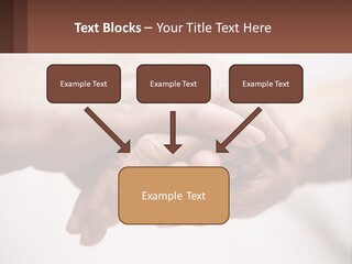 A Group Of People Holding Hands In A Circle PowerPoint Template
