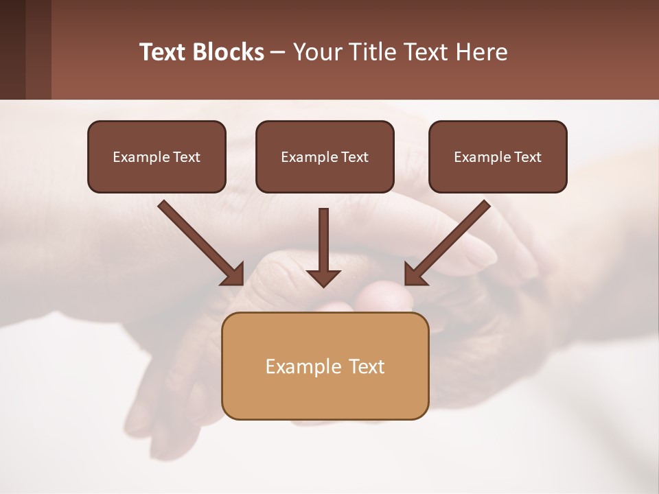 A Group Of People Holding Hands In A Circle PowerPoint Template