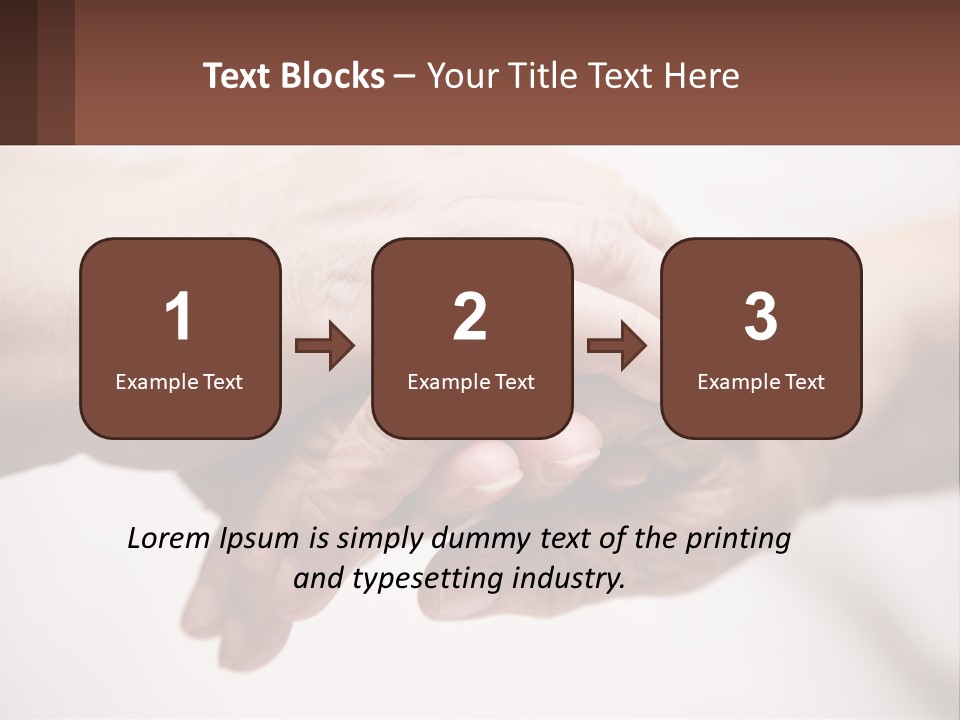 A Group Of People Holding Hands In A Circle PowerPoint Template