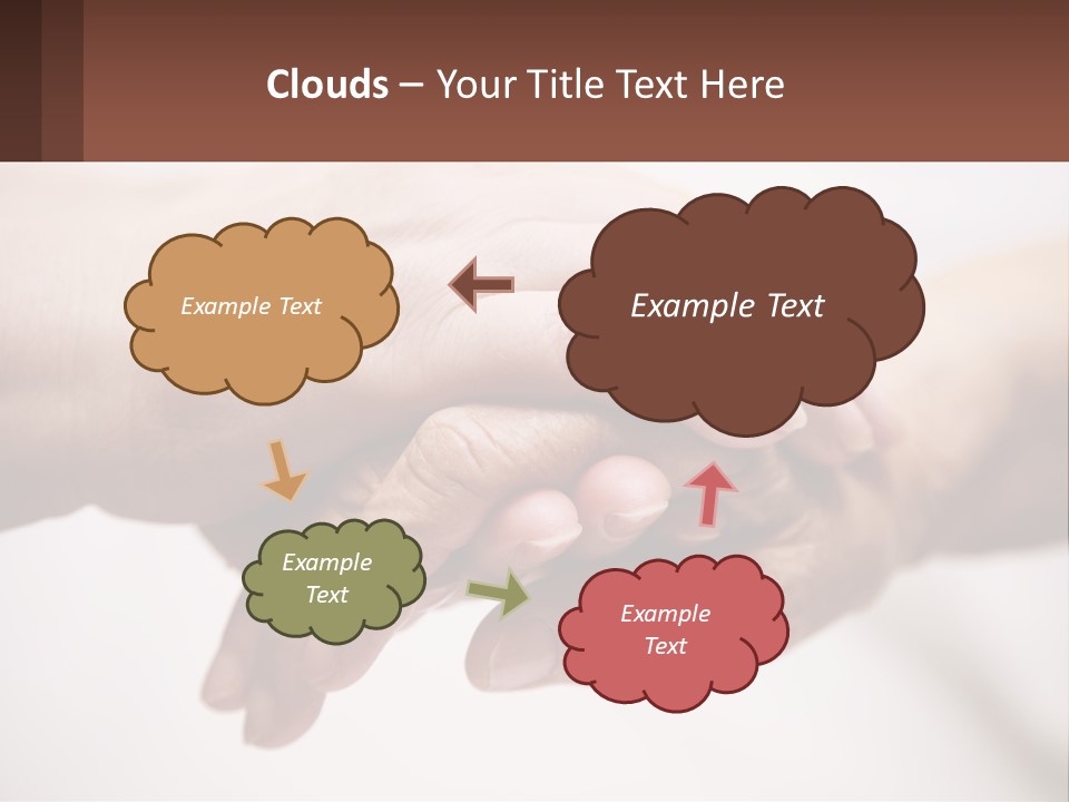 A Group Of People Holding Hands In A Circle PowerPoint Template