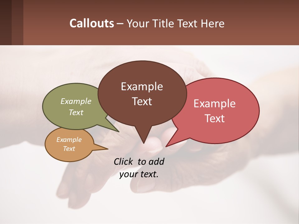 A Group Of People Holding Hands In A Circle PowerPoint Template