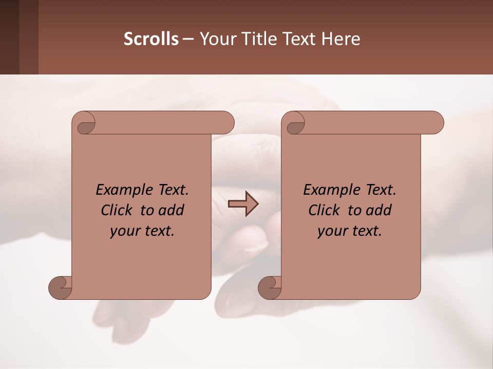 A Group Of People Holding Hands In A Circle PowerPoint Template