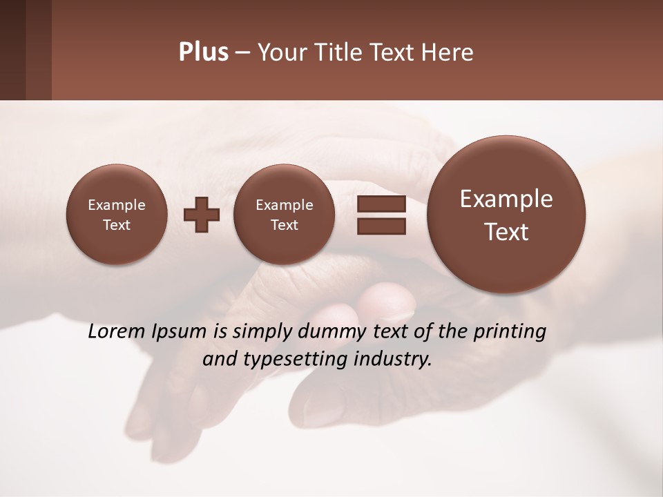 A Group Of People Holding Hands In A Circle PowerPoint Template