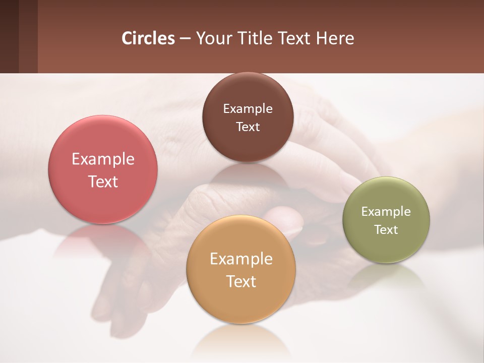 A Group Of People Holding Hands In A Circle PowerPoint Template