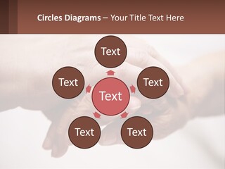 A Group Of People Holding Hands In A Circle PowerPoint Template
