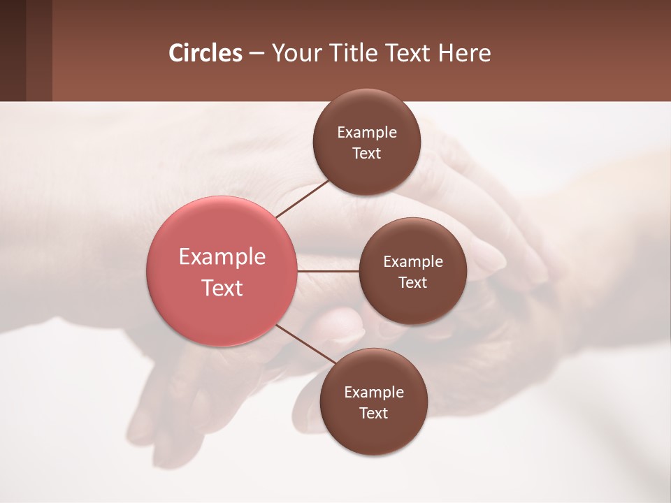 A Group Of People Holding Hands In A Circle PowerPoint Template