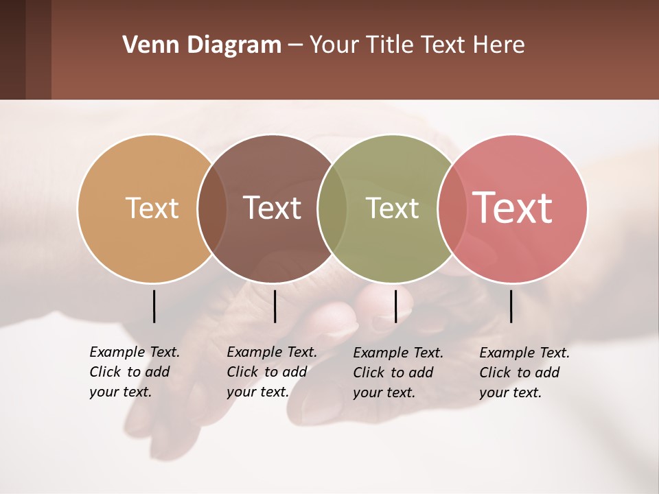 A Group Of People Holding Hands In A Circle PowerPoint Template
